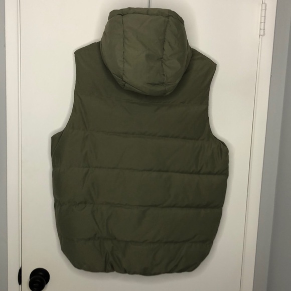 Norman French Olive Green Puffer Vest - Picture 2 of 6